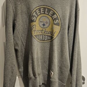 Pittsburgh Steelers Gray Graphic Crewneck Sweatshirt